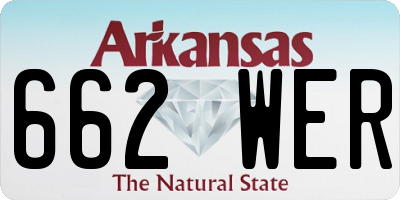 AR license plate 662WER
