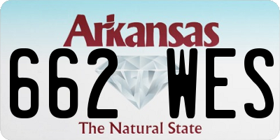 AR license plate 662WES