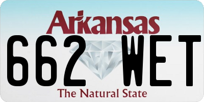 AR license plate 662WET