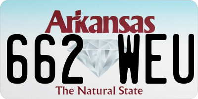 AR license plate 662WEU