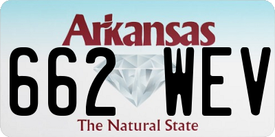AR license plate 662WEV
