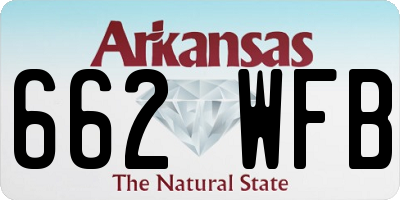AR license plate 662WFB