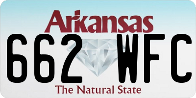 AR license plate 662WFC