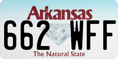 AR license plate 662WFF