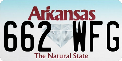 AR license plate 662WFG