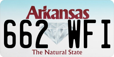 AR license plate 662WFI