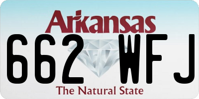 AR license plate 662WFJ