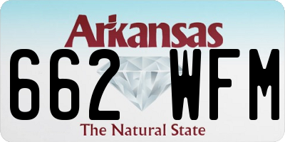 AR license plate 662WFM