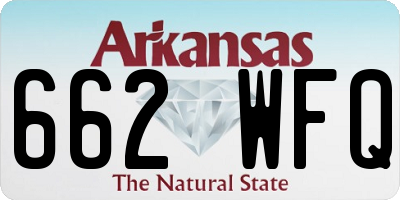 AR license plate 662WFQ