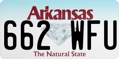AR license plate 662WFU
