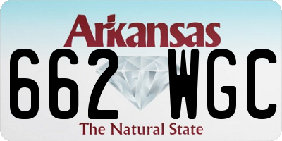 AR license plate 662WGC
