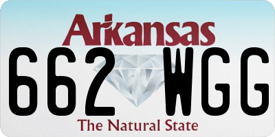AR license plate 662WGG