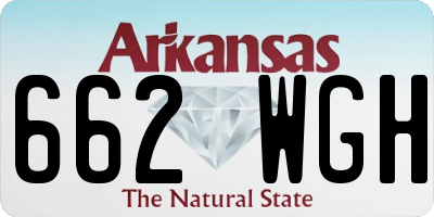 AR license plate 662WGH