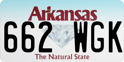 AR license plate 662WGK