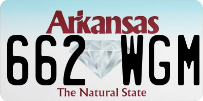 AR license plate 662WGM