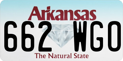 AR license plate 662WGO