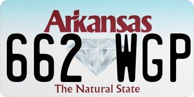 AR license plate 662WGP