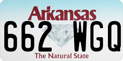 AR license plate 662WGQ