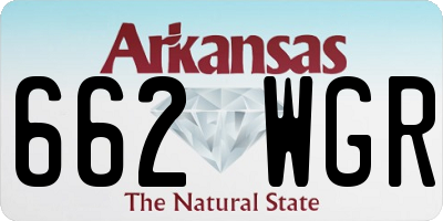 AR license plate 662WGR