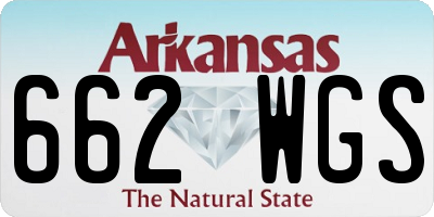 AR license plate 662WGS
