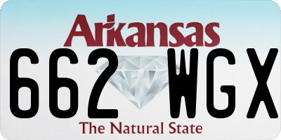 AR license plate 662WGX