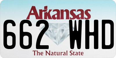 AR license plate 662WHD