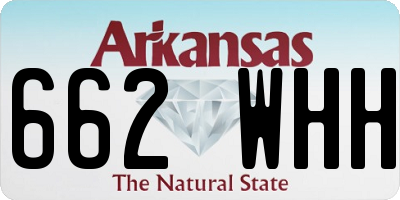 AR license plate 662WHH