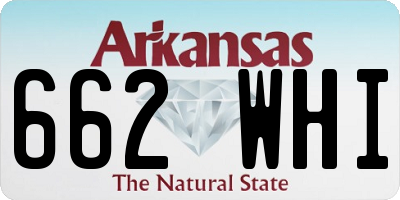 AR license plate 662WHI