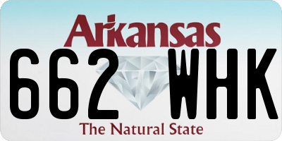 AR license plate 662WHK