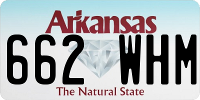 AR license plate 662WHM