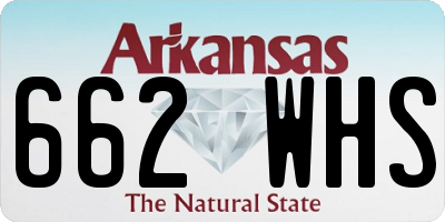 AR license plate 662WHS