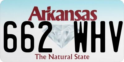 AR license plate 662WHV