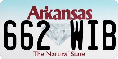 AR license plate 662WIB