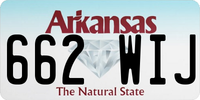 AR license plate 662WIJ