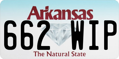 AR license plate 662WIP