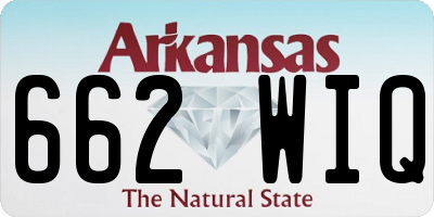 AR license plate 662WIQ