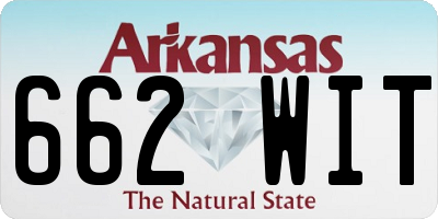 AR license plate 662WIT