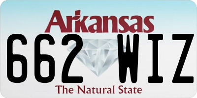 AR license plate 662WIZ
