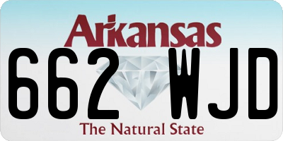 AR license plate 662WJD