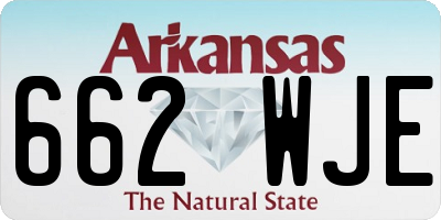 AR license plate 662WJE