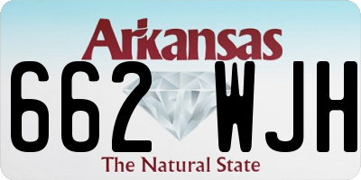 AR license plate 662WJH
