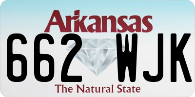 AR license plate 662WJK