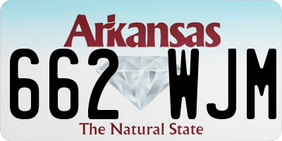 AR license plate 662WJM