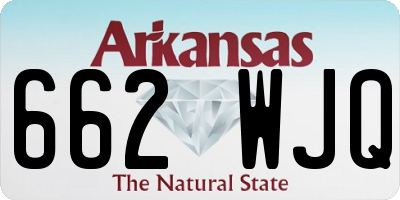 AR license plate 662WJQ