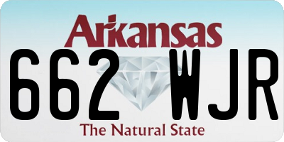 AR license plate 662WJR