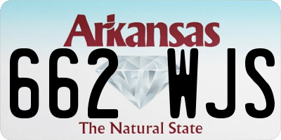 AR license plate 662WJS