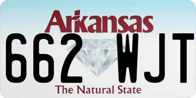 AR license plate 662WJT