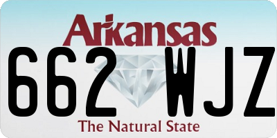 AR license plate 662WJZ