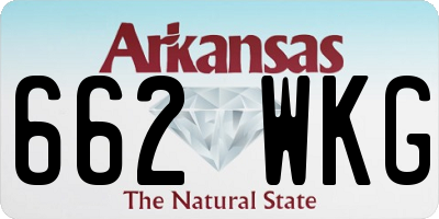 AR license plate 662WKG