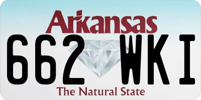 AR license plate 662WKI